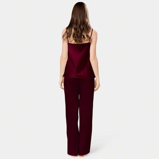 Comfortable Maroon Jersey Nightwear Set - 1 Pcs